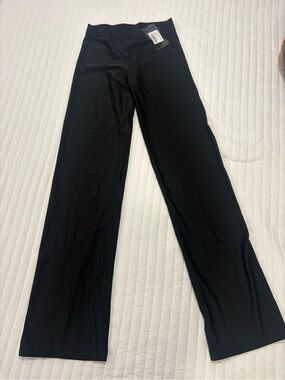 Black Wide-Leg Dance Pants